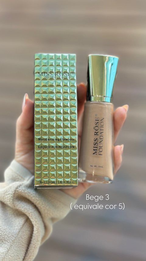 Base Liquida Bege 3 30ml Miss Rôse - comprar online