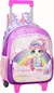 Kit Mochila De Rodinha Lancheira E Estojo Cute Dool Cor Lilás - comprar online