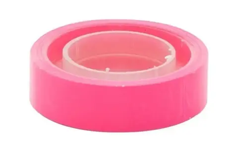 Fita Adesiva Durex Colorida Rosa 12mmx10mt Adelbras