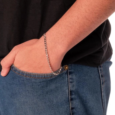 Pulseira Masculina Elos Lisos