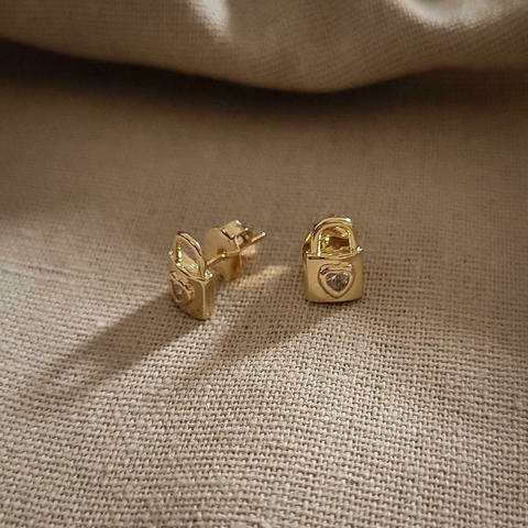 Brinco Cadeadinho Coração