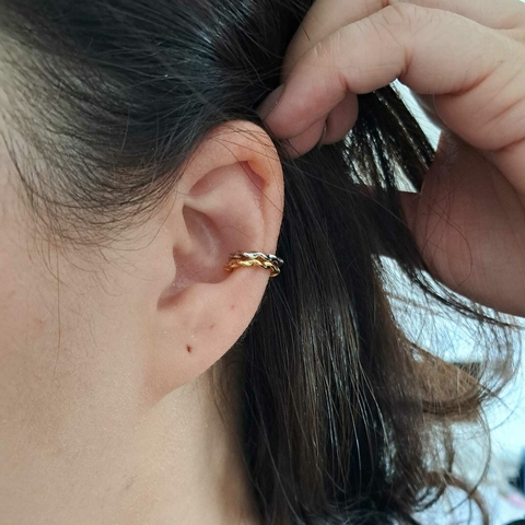 Kit Piercing Fake Lana - Banho Ouro e Ródio Branco - comprar online