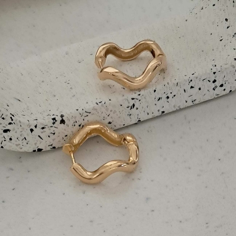 Argola Annye Banho Ouro - comprar online