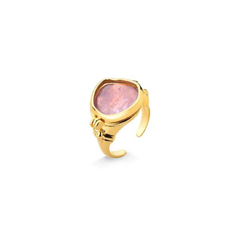 Anel Relicário Tesouro Ametista, Citrino, Quartzo Rosa e Verde, Cristal - coleção ícone tamanho 15 - comprar online