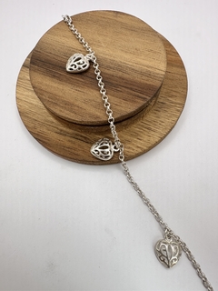 Pulseira Coração 3 Pingentes - comprar online