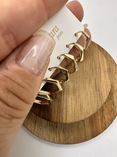 Trio de Argola Hexagonal - comprar online