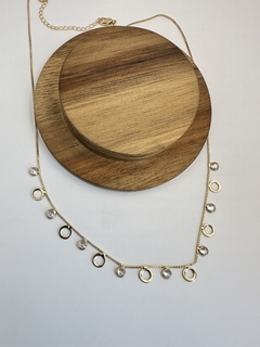 Colar Bolinha com Zircônia 40cm