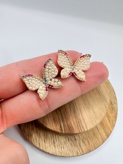 Brinco Borboleta Microperolas