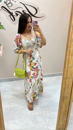 Vestido longo em viscose - comprar online