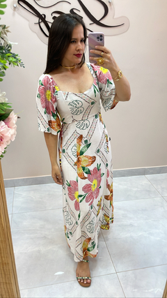 Vestido longo em viscose na internet