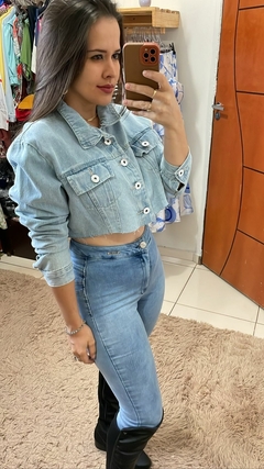 Jaqueta Jeans 100% algodão tamanho P - comprar online