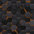 PAPEL DE PAREDE GAMER 3D Geométrico Laranja