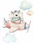 KIT COM 3 QUADROS POTI URSINHO AVIIADOR - Poti Poti Infantil, Decoração, Acessórios, Móveis e Projetos Personalizados