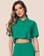 Imagem do Conjunto Feminino Short e Camisa Com Botões