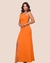 Vestido Longo Feminino com Fenda Lateral Social - C Bela Seu Estilo