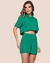 Conjunto Feminino Short e Camisa Com Botões - comprar online