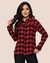 Camisa Xadrez Feminina Manga Longa - C Bela Seu Estilo