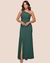 Vestido Longo Feminino com Fenda Lateral Social - loja online