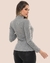 Blusa Cacharrel Feminina Inverno Blusa Canelada Gola Alta