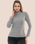 Imagem do Blusa Cacharrel Feminina Inverno Blusa Canelada Gola Alta
