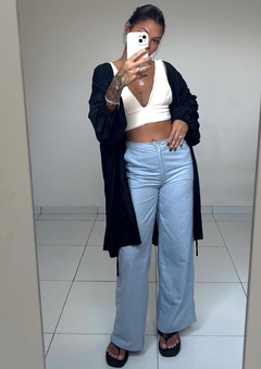 Imagem do kimono cardigan preto