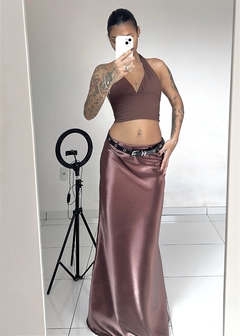 saia elegance marrom - comprar online