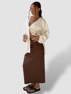 kimono luna off white - comprar online