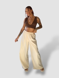 pantalona básica café com leite - comprar online