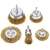 Set Cepillos Acero Para Taladro Harden 5 Pzas Plano Copa