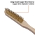 Cepillo Alambre Bronceado 30cm Madera Limpieza Harden - comprar online