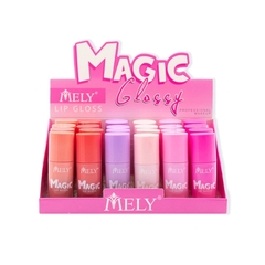 Labial lip gloss con color Magic Mely