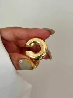 EAR CUFF CHUNKY SMALL DORADO X UNIDAD