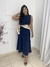 Vestido Bárbara - AZUL PETRÓLEO na internet