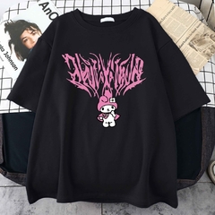 Camiseta Anime Hello Kitty My Melody Aesthetic Feminina