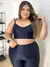 Legging Básica Compressão + Top Paty Preto - Plus Size