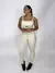 Legging Recorte Jacquard Tigre / Trilobal+ Top Valentina Areia