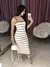 Vestido listrado alça - usedbfit