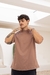 Camiseta Over Lisa Marrom Mink - comprar online
