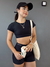 Conjunto Lover - short & cropped curto preto - Bom Vício