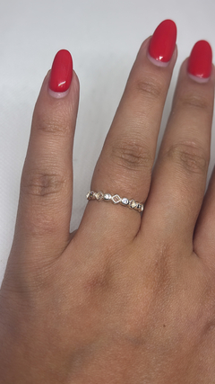 Anel Aparador Zirconia prata 925 - DIAMOND’S JÓIAS & ACESSÓRIOS