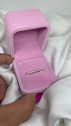 Anel Aparador Zircônia Quadrado prata 925 - DIAMOND’S JÓIAS & ACESSÓRIOS