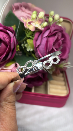 Bracelete símbolo infinito aço inoxidável - comprar online