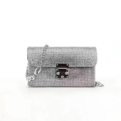 Bolsa pochete feminina strass porta celular