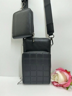 Bolsa feminina carteira pochete porta-celular porta-moeda tiracolo 3 zíperes 3 divisórias estampada alça transversal nylon ajustavel na internet