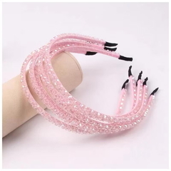 Arco/Tiara com Flores de Contas de Cristal Coloridas Fina/Delicada/Fashion / Acessórios de Cabeça - loja online