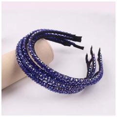 Imagem do Arco/Tiara com Flores de Contas de Cristal Coloridas Fina/Delicada/Fashion / Acessórios de Cabeça
