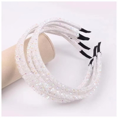 Arco/Tiara com Flores de Contas de Cristal Coloridas Fina/Delicada/Fashion / Acessórios de Cabeça