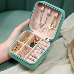 ￼Porta Joia De Bolsa Para Viagem Portátil caixa de armazenamento bolsa anel colar Bom Presente - DIAMOND’S JÓIAS & ACESSÓRIOS