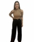 Blusa de tricô com recorte no ombro - comprar online
