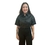 Cropped preto couro eco